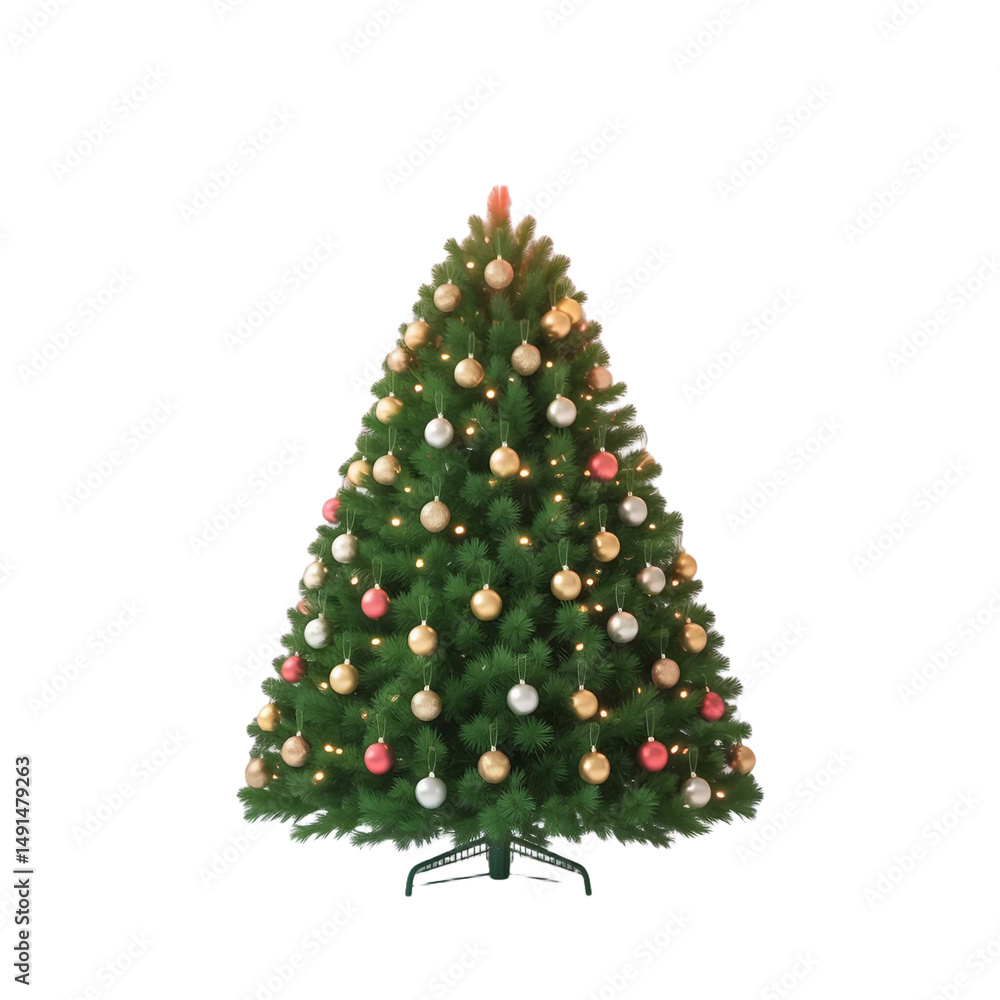 christmas tree isolated on white and transparent background christmas tree isolated on white and transparent background
