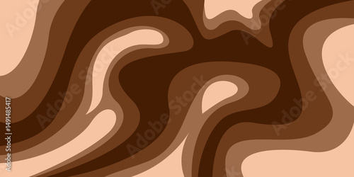 Vibrant Abstract Brown Wave Texture Effect