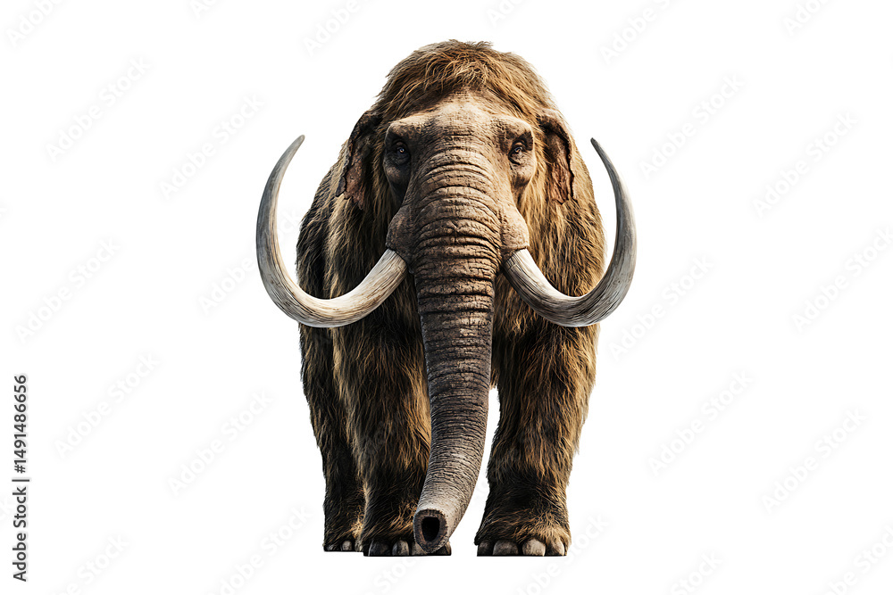 Obraz premium Big mammoth isolated on transparent background