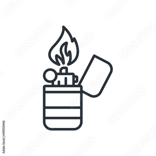 lighter icons isolated on White Background. Flat style design