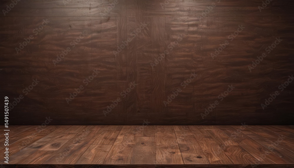 Deep brown wood backdrop, polished surface, subtle shadows , timber, elegant Deep brown wood backdrop, polished surface, subtle shadows , timber, elegant