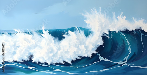 ocean wave art