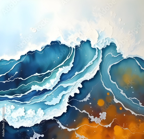 ocean wave art