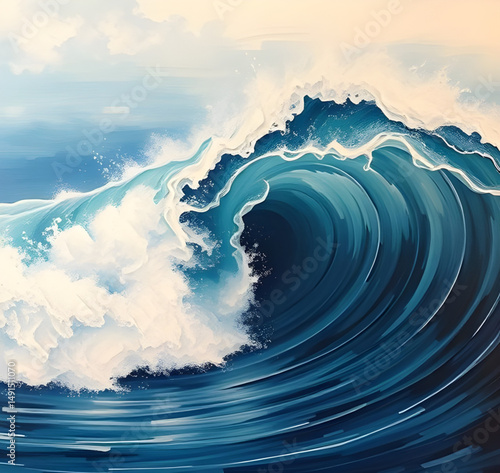 ocean wave art