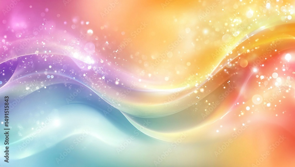 Obraz premium Vibrant Abstract Gradient with Sparkling Light Effects