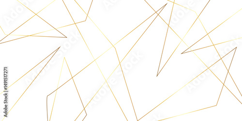 Abstract background with liens and triangles shape on white background. White and golden geometric overlapping rectangle pattern Geometric background soft shadows as patten ..White polygon textured .	