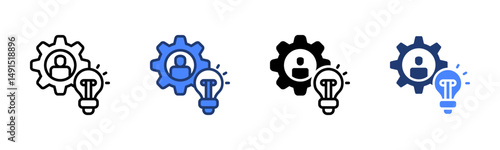 Knowledge icon sheet multiple style collection