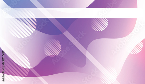 Abstract Background With Wave Gradient Shape, Line, Circle, Space for Text. For Your Design Landing Page Wallpapers Presentation. Vector Illustration with Color Gradient.