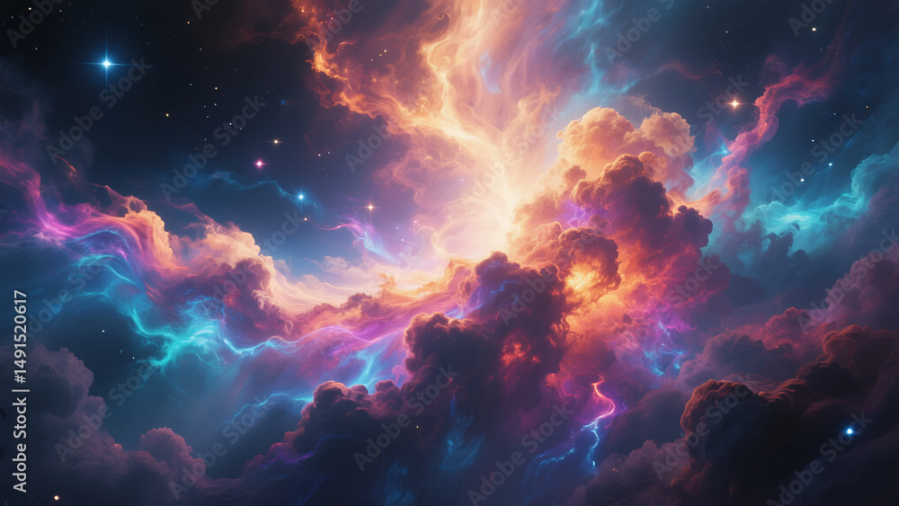 Fototapeta premium Abstract Space Background