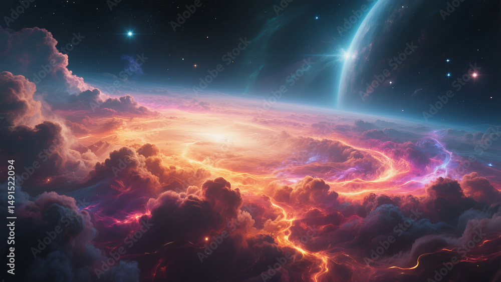 Obraz premium Abstract Space Background