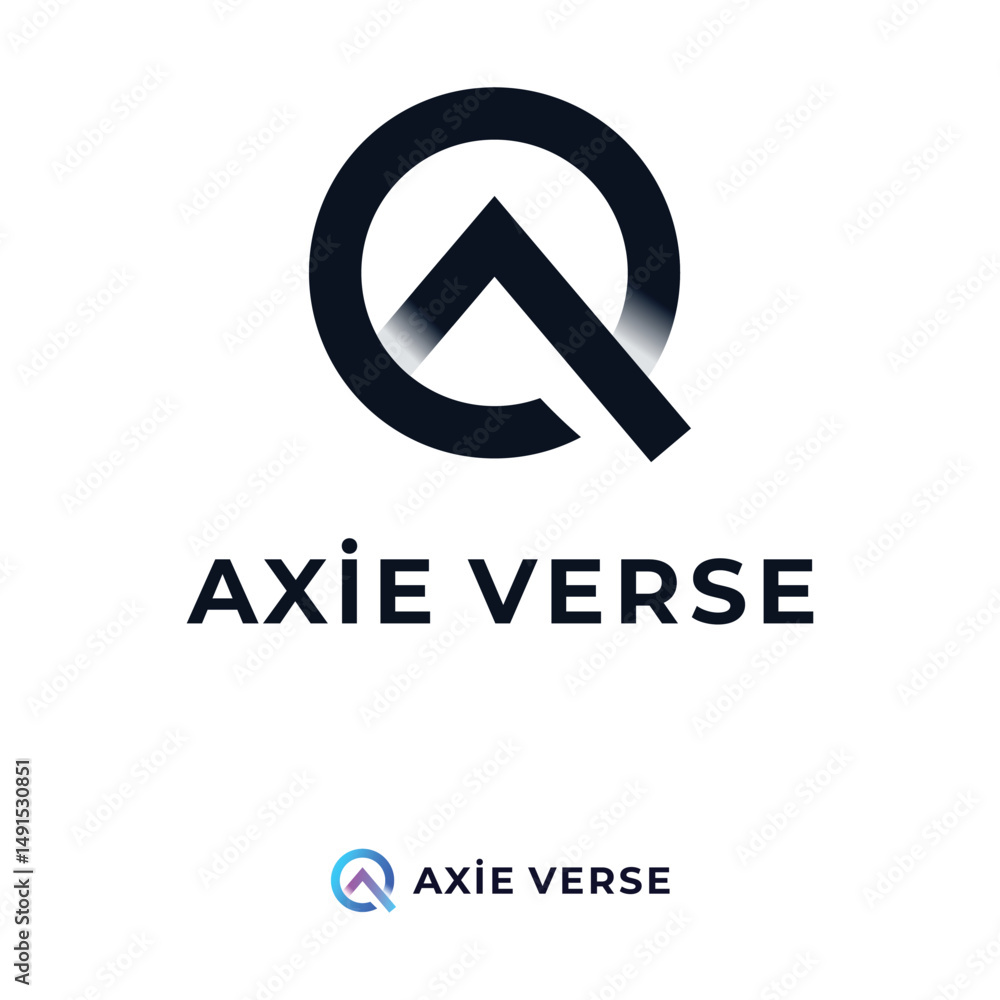 logo letter a M gradient illustration effect logo letter a M gradient illustration effect