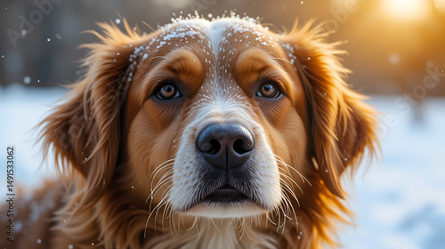 A sweltered dog by the above-seasonal temperatures