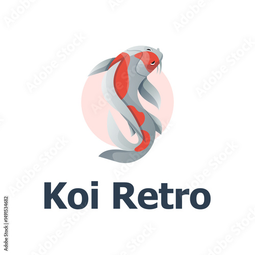Detailed Koi Fish Vector Illustration Image illustration
