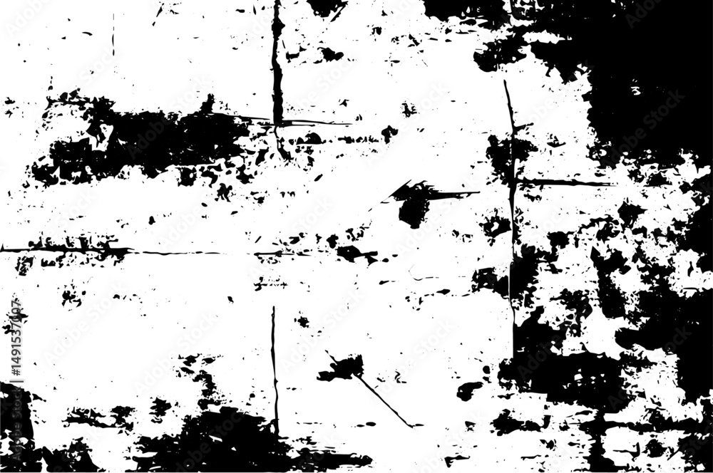 Obraz premium Distressed Grunge Texture with Cracks, Scratches, and Weathered Surface