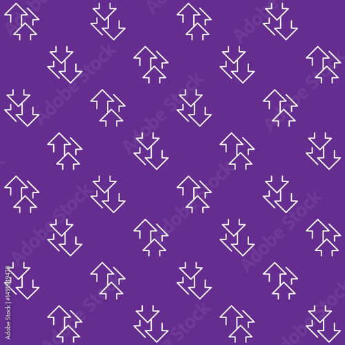 Minimalist Arrows Vector Seamless Pattern