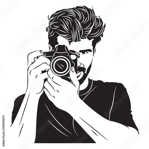 photographer with camera