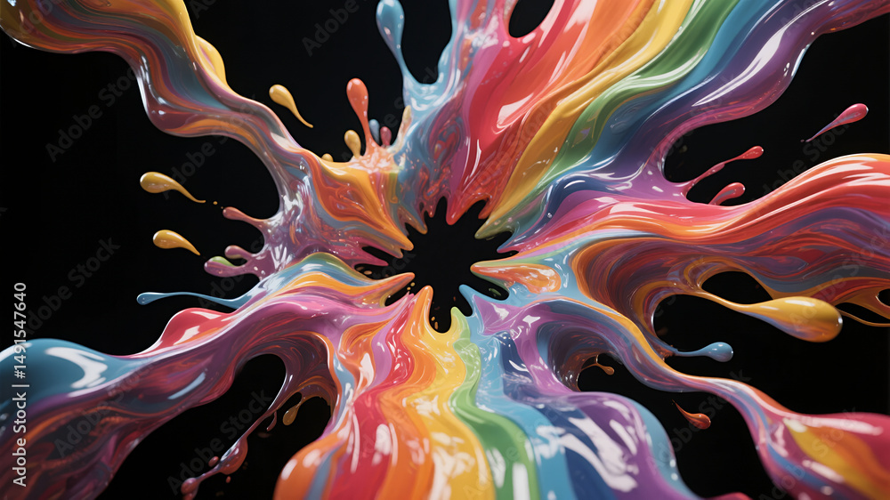 Obraz premium Colorful Splash Background