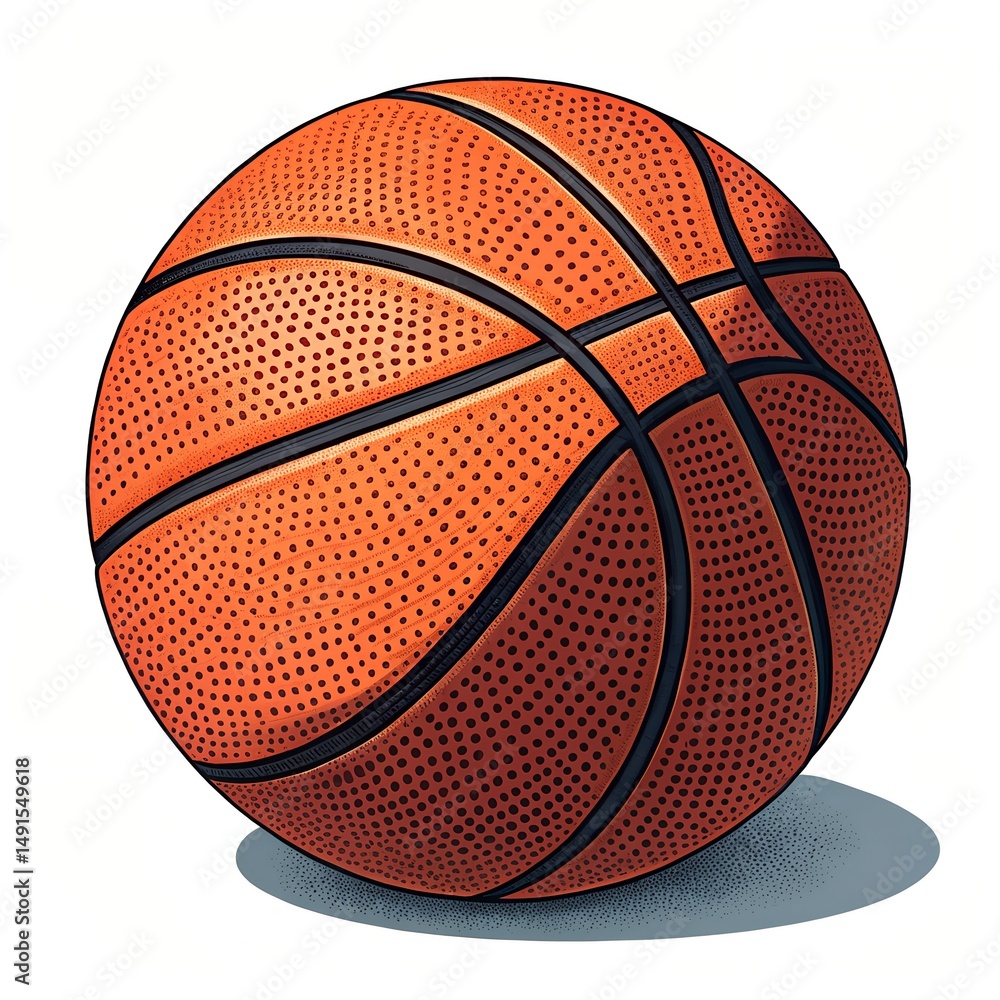 Obraz premium the basketball vector