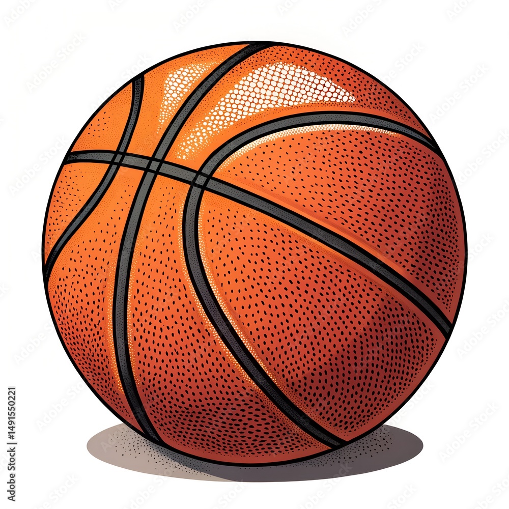 Obraz premium the basketball vector