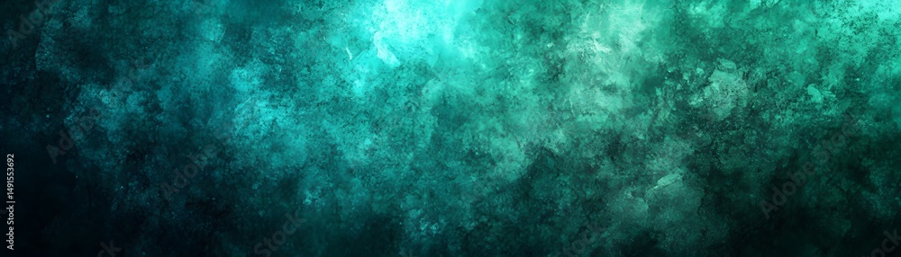Obraz premium Teal and dark teal abstract design background.