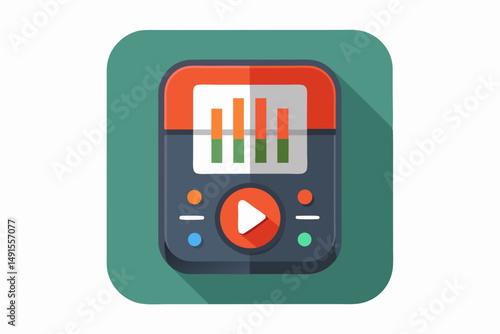 voice memo recorder play pause icon