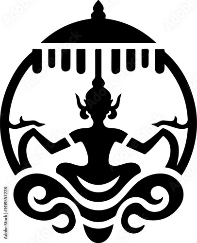 sketch illustration icon logo symbol mythological creature god goddess belief ethnic traditional