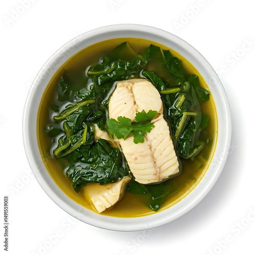 Palauan tinola soup with fish and leafy.
