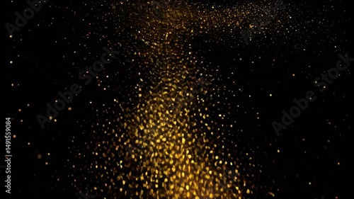 Wallpaper Mural Golden Glitter Trail Abstract Background Texture of Sparkling Gold Dust on Black Torontodigital.ca