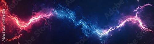 Wallpaper Mural A dynamic display of contrasting energy streams. Torontodigital.ca