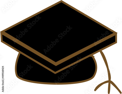 abstract toga hat icon logo