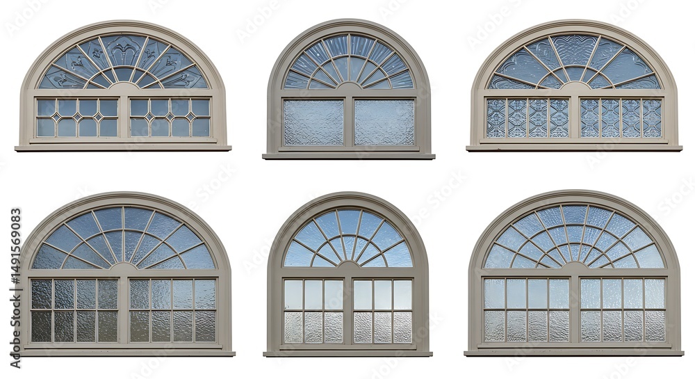 Obraz premium Collection of arched windows