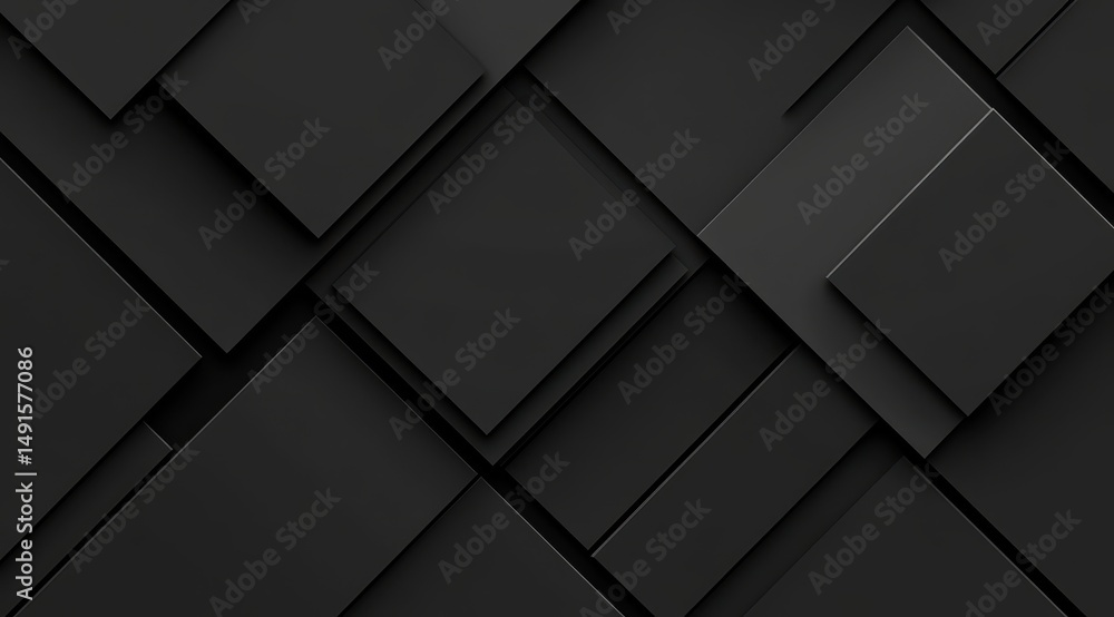 Abstract dark gray geometric pattern of overlapping squares and diamonds Abstract dark gray geometric pattern of overlapping squares and diamonds