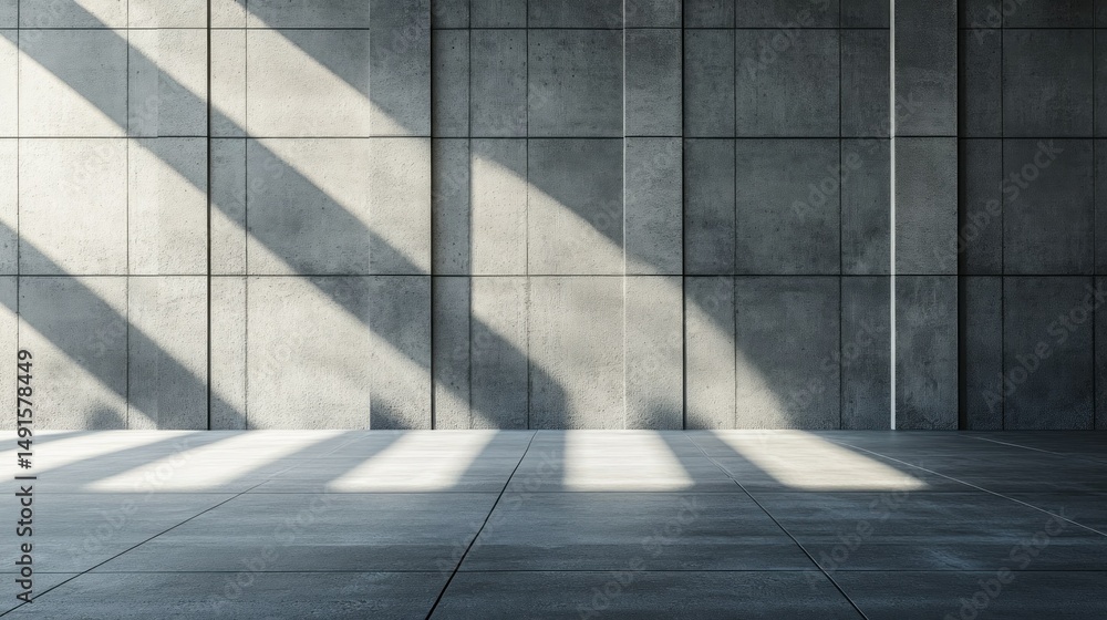 Obraz premium Empty room with sunlight