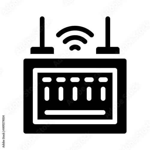 broadband glyph icon