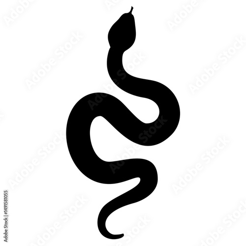 Wallpaper Mural silhouette of a viper Torontodigital.ca