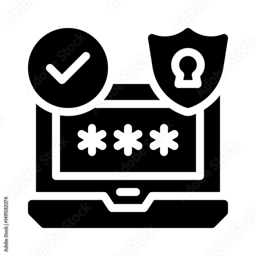 2FA glyph icon