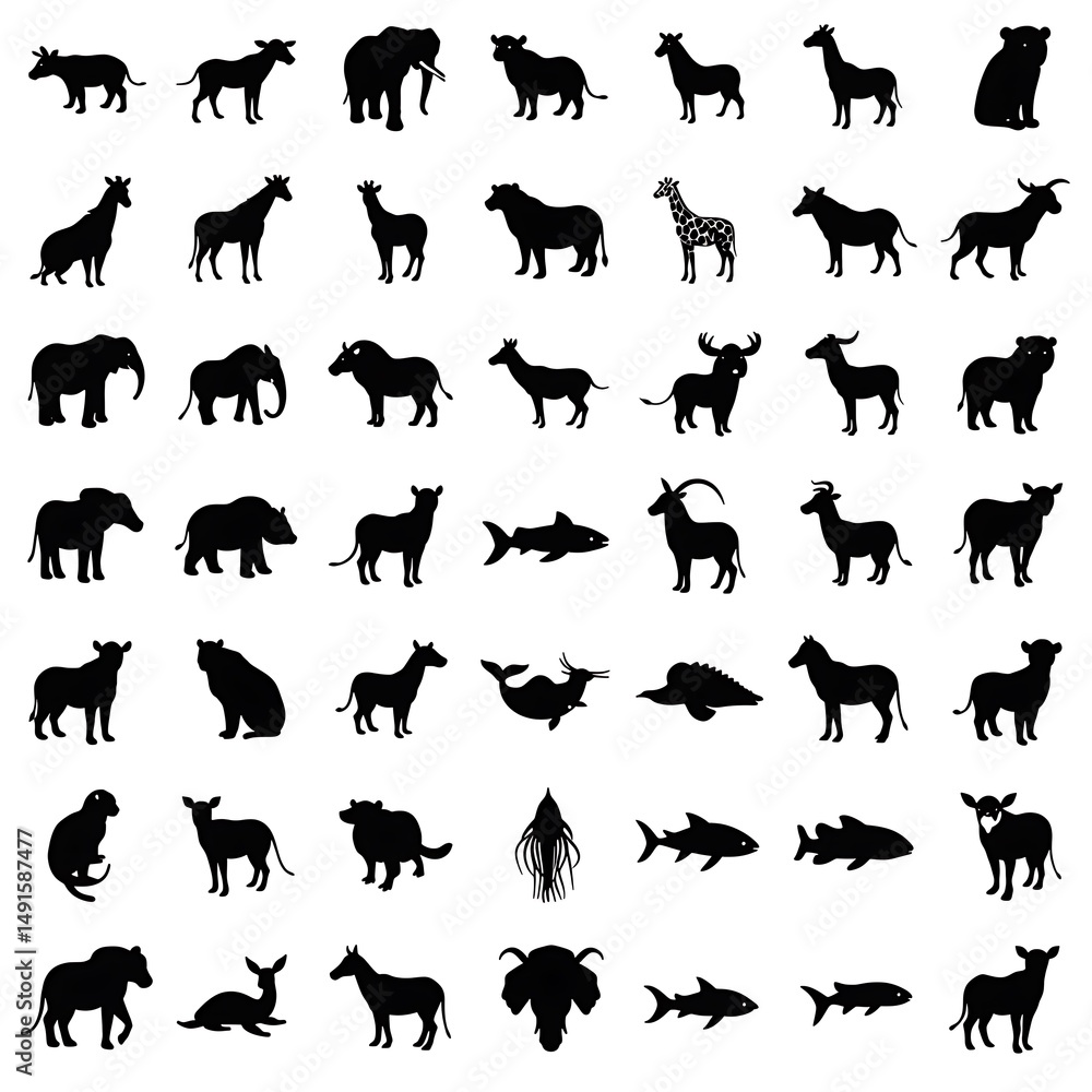 Fototapeta premium African Silhouette Safari