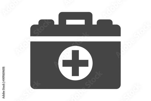 Compact First Aid Kit Designed for Emergency Medical Situations with Red Cross Symbol