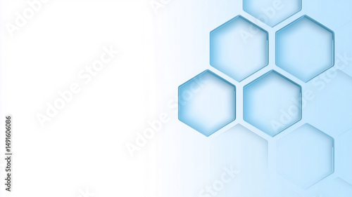 abstract biomedical background with hexagons and honeycombs