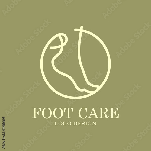 foot care logo design,salon,spa,beauty,hospital,vector,line,human,leg,clinic,symbol,healthy,medical,treatment,icon,therapy,footprint,wellness,company,beauty,pedicure,massage,step,fee