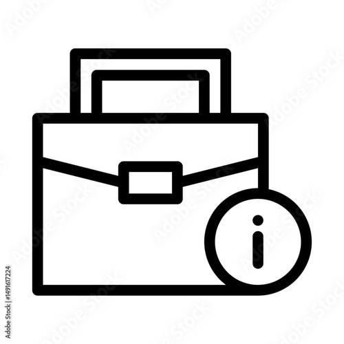 job interview notice. This is a vector single icon with a line style. Suitable for any purpose, such as website design, mobile app design, logo design, pattern design, etc.