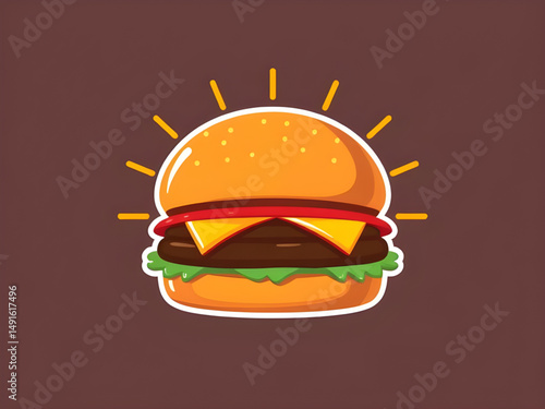 burger artwork, burger flat design, yummy burger vector, cartoon fast food, juicy burger illustration, gourmet burger vector, fast food clipart, burger isolated vector, burger cartoon art, burger bun 