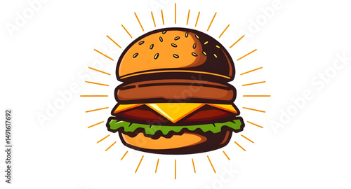 Burger, Hamburger, Cheeseburger, Burger icon, Burger illustration, Burger vector, Fast food, Juicy burger, Beef burger, Chicken burger, Veggie burger, Burger with cheese, Tasty burger, Double burger, 