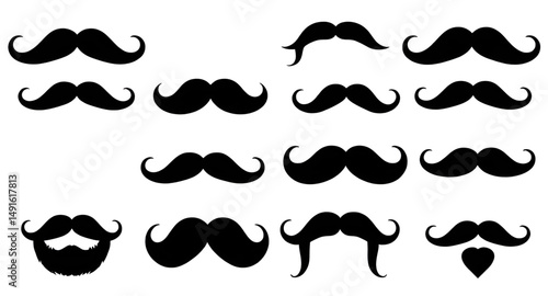 collection of mustaches