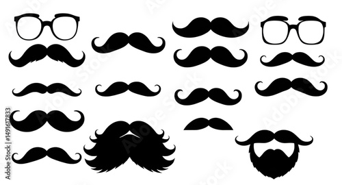 collection of mustaches