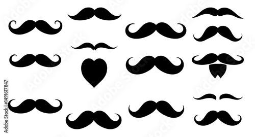 collection of mustaches