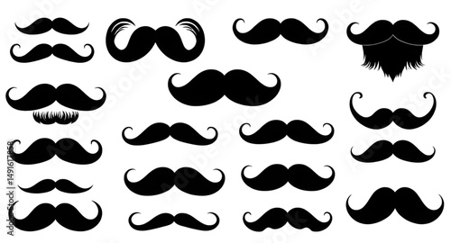 collection of mustaches