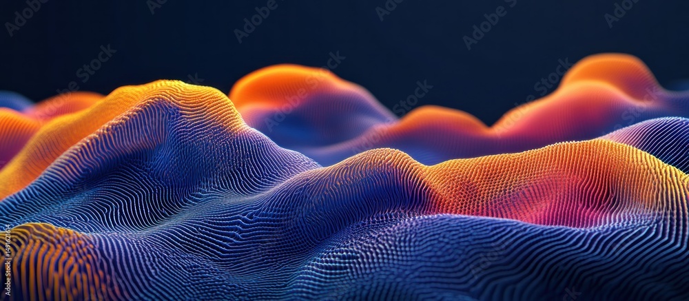 Fototapeta premium Abstract Colorful Terrain