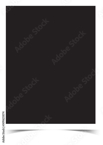 Photo polaroid isolated on white background