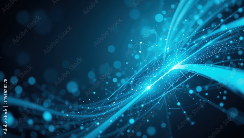 Abstract Blue Light Waves with Particles and Glow Creating a Futuristic Digital Texture Background Abstract Blue Light Waves with Particles and Glow Creating a Futuristic Digital Texture Background